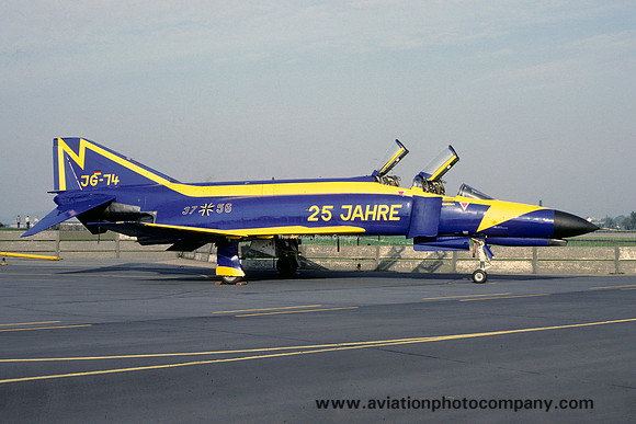West German Air Force JG74 McDonnell F-4F Phantom 37+56 (1986)