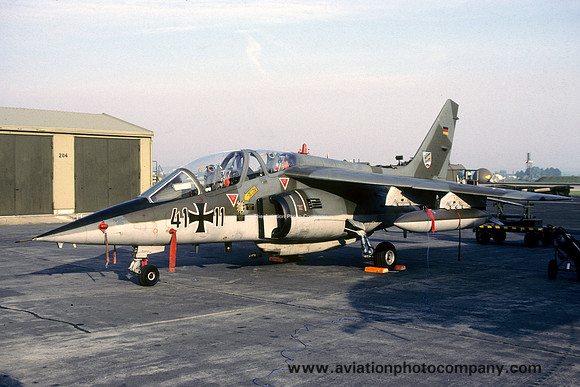 West German Air Force JBG49 Dassault Alphajet 41+11 (1986)