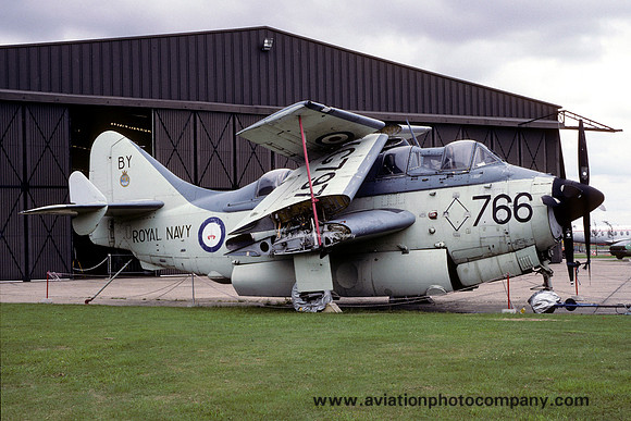 Royal Navy Fairey Gannet T.5 XG797 at the Imperial War Museum (1988)