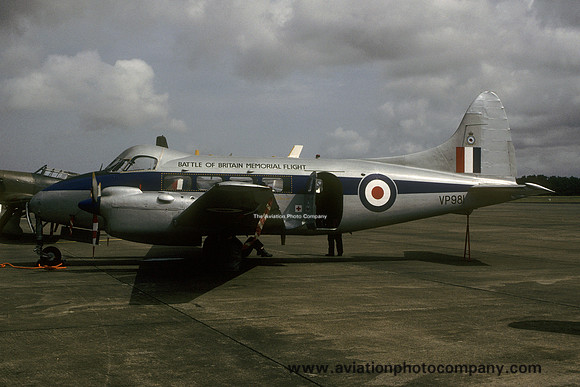 RAF Battle of Britain Memorial Flight De Havilland Devon C.2 VP981 (1989)
