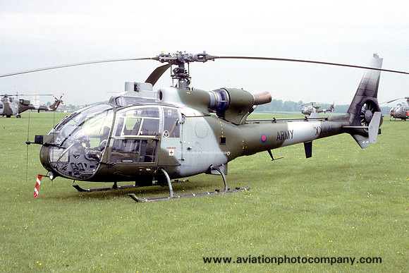 AAC 654 Squadron Westland Gazelle AH.1 XX448 at Middle Wallop (1994)
