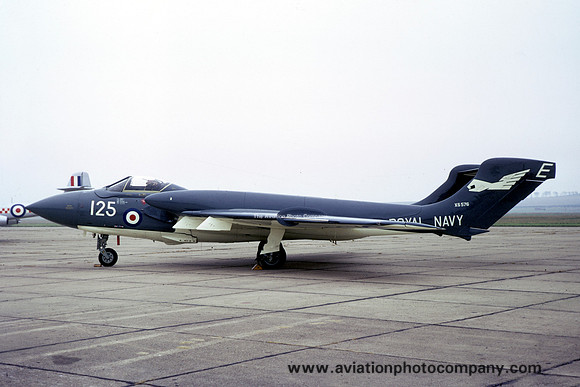 Royal Navy De Havilland Sea Vixen FAW.2 XS576/E125 at the Imperial War Museum Duxford (1979)