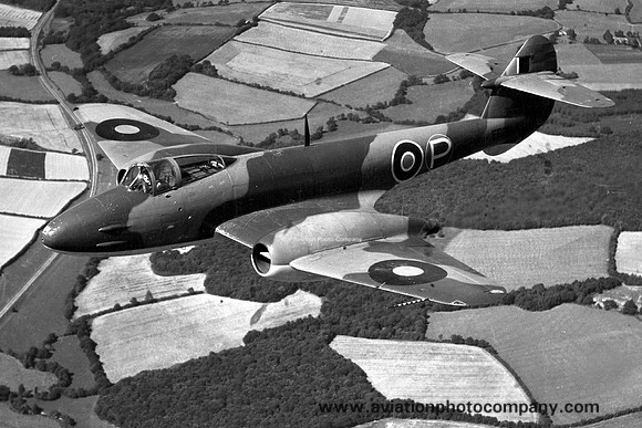 RAF Gloster Meteor F.3 EE246 Air to Air