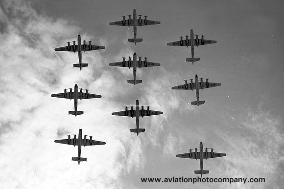 RAF Avro Shackleton MR.2 Nine Aircraft Flypast