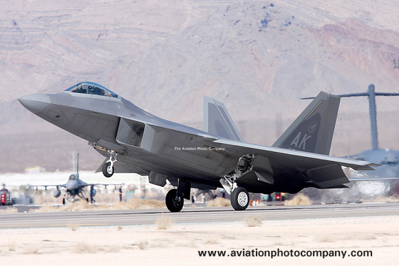 USAF 3rd Wing Lockheed F-22A Raptor 05-4089/AK at Nellis AFB (2008)