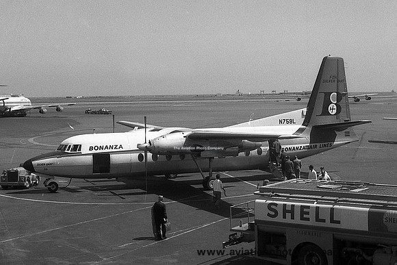 Bonanza Air Lines Fairchild F-27A N759L (1968)
