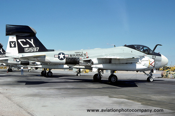 USMC VMAQ-2 Grumman EA-6B Prowler 151597/CY07 (1980)