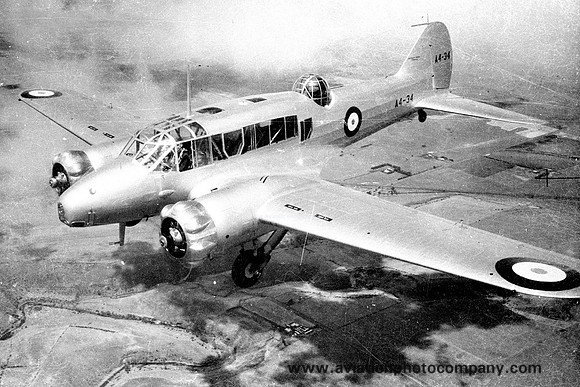 Royal Australian Air Force Avro Anson GR.1 A4-34 Air to Air