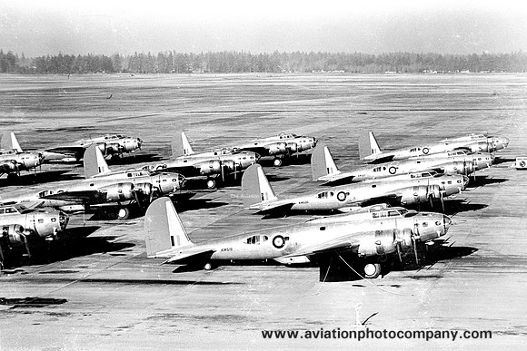 RAF Boeing B-17E Flying Fortress Apron View