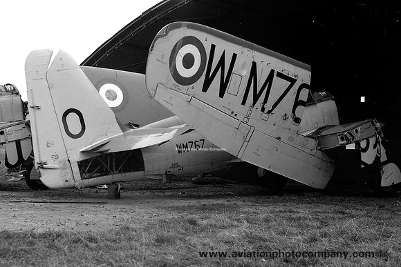 Fairey Firefly T.7 WM767/O Stored at Llanbedr (1959)