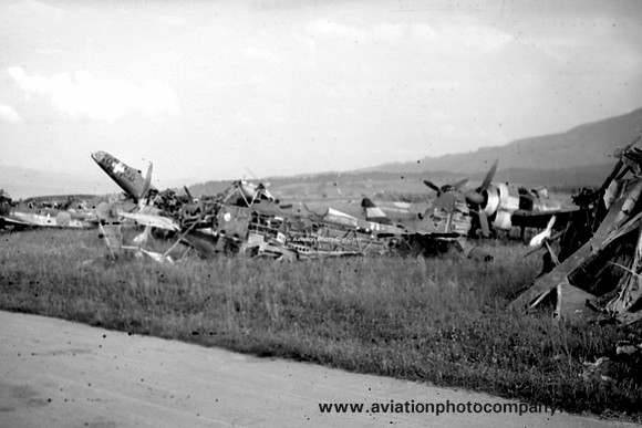 Scrapped Luftwaffe Aircraft at Zeltweg (1947)