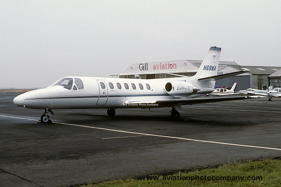 Cessna 550 N68MA at Newcastle (1997)