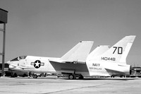 US Navy NAS Dallas Chance Vought F-8A Crusader 140448/7D (1973)
