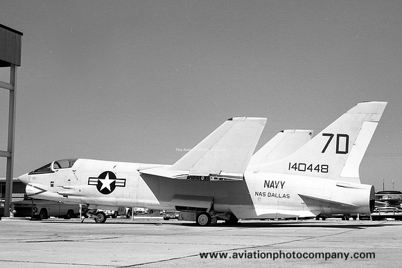 US Navy NAS Dallas Chance Vought F-8A Crusader 140448/7D (1973)