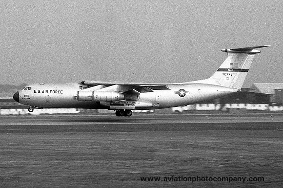 USAF 436 MAW Lockheed C-141A Starlifter 61-2778 at Prestwick (1969)