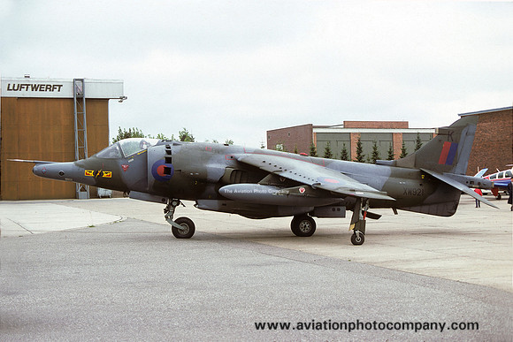 RAF 4 Squadron Hawker Siddeley Harrier GR.3 XW921/K at Kiel (08.1977)