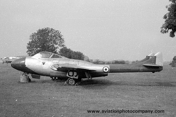 Royal Navy De Havilland Sea Vampire T.22 XA165 at Kemble (1971)