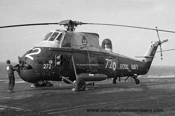 Royal Navy 814 Squadron Westland Wessex HAS.3 XP139/H272 onboard HMS Hermes (1970)