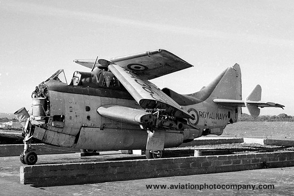 Royal Navy Fairey Gannet AS.1 XA363 dumped at Culdrose (1973)