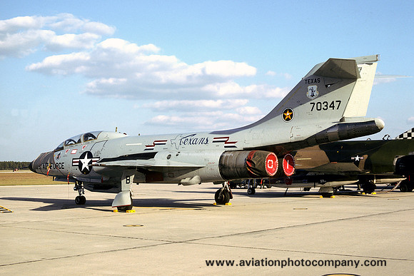 USAF Texas ANG 111 FIS McDonnell F-101B Voodoo 57-0347 (1976)
