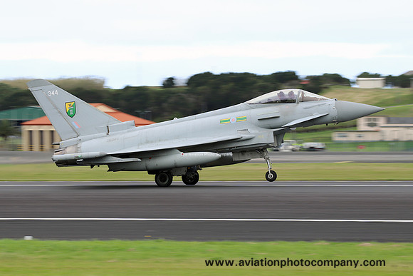 RAF 3 Squadron BAE Typhoon FGR.4 ZK344 at Lajes (2024)