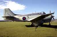 Royal Navy Fairey Gannet AEW.3 XL500 displayed at RNAS Culdrose (1997)