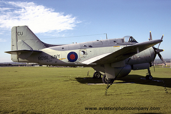 Royal Navy Fairey Gannet AEW.3 XL500 displayed at RNAS Culdrose (1997)