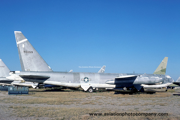 USAF 93 BW Boeing B-52F 57-0059 at MASDC Davis Monthan (1977)