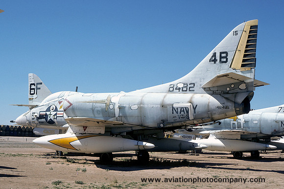 US Navy VT-86 Douglas A-4C 148482/4B-15 at MASDC Davis Monthan (1976)