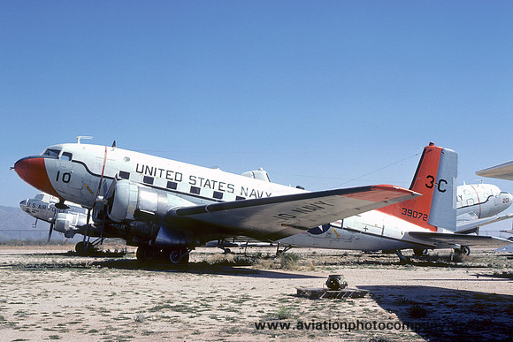 US Navy Douglas C-117D 39072/3C-10 at MASDC Davis Monthan (1977)