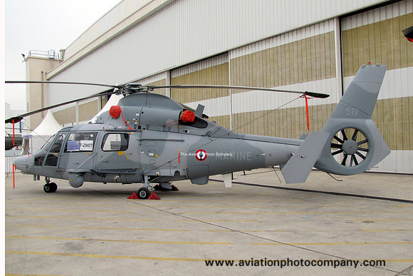 French Navy 36F Aerospatiale AS.565SA 519 at Marignane (2012)