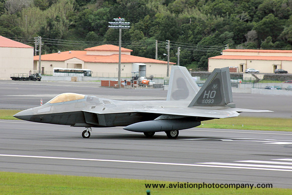 USAF 49th Fighter Wing Lockheed F-22A Raptor 05-4093/HO at Lajes (2012)