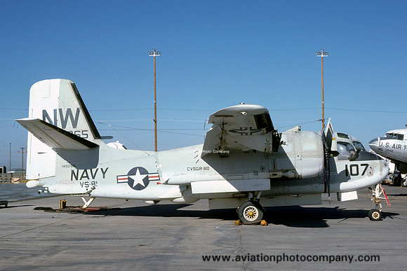 US Navy VS-81 Grumman S-2E Tracker 149265 at MASDC Davis Monthan (1976)