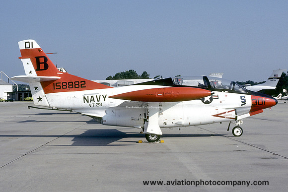 US Navy VT-23 North American T-2C Buckeye 158882/B-301 at NAS Atlanta (1983)