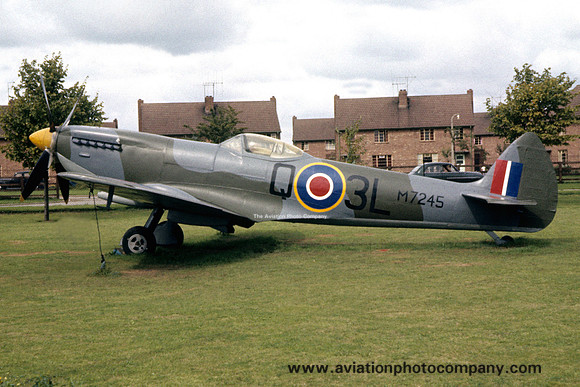 RAF Supermarine Spitfire LFXVIe M7245 displayed at RAF Leconfield