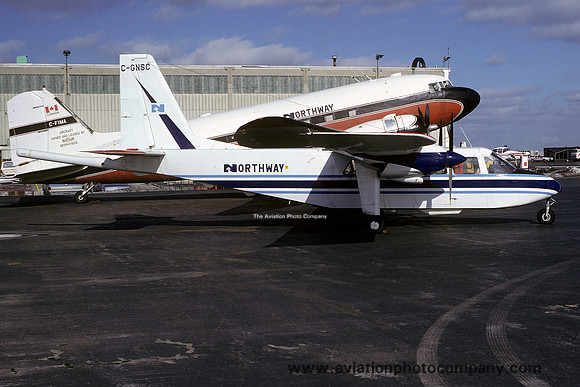Northway Britten Norman BN-2 Islander C-GNSC with MAD tail boom (1979)