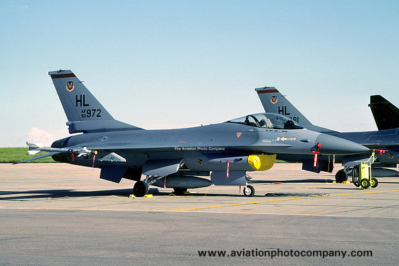 USAF 388 TFW 34 TFS General Dynamics F-16A 82-0972/HL (1984)