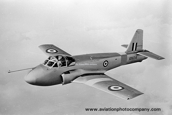 RAF Hunting Jet Provost T.1 XD674 Air to Air