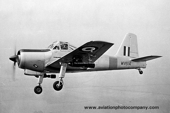 RAF Percival Provost T.1 WV614 with bombs Air to Air