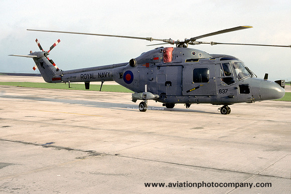 Royal Navy 702 Squadron Westland Lynx HAS.3 ZD566/PO637 (1989)