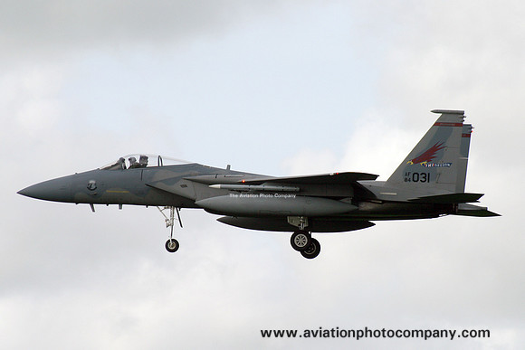 USAF Oregon ANG 123 FS McDonnell Douglas F-15C Eagle 84-0031 at Leeuwarden (2015)