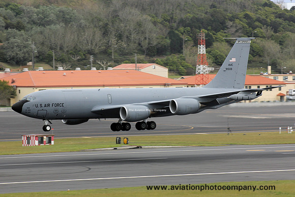 USAF 22 ARW Boeing KC-135R 59-1508 at Lajes (2015)