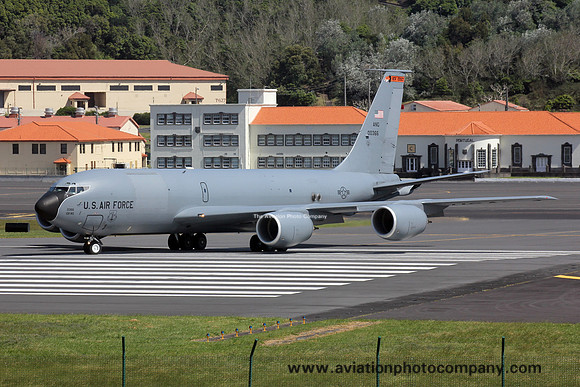 USAF New Jersey ANG 141 ARS Boeing KC-135R 60-0336 at Lajes (2015)