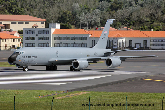 USAF New Hampshire ANG 133 ARS Boeing KC-135R 62-3515 at Lajes (2015)