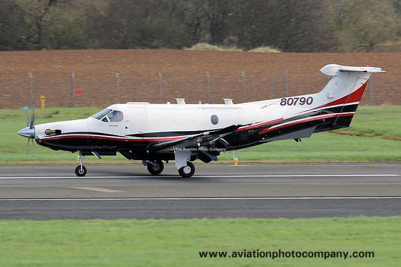 USAF AFSOC Pilatus U-28A Draco 08-0790 at Prestwick (2014)