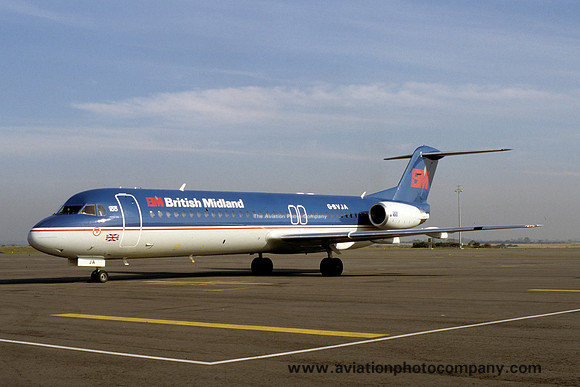 British Midland Fokker F-100 G-BVJA (1994)