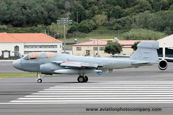 US Marines VMAQ-3 Grumman EA-6B 163032/MD-03 at Lajes (2012)