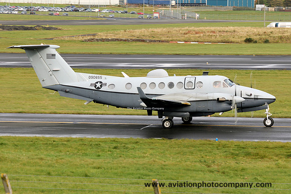USAF 9th Recon Wing Beechcraft MC-12W 09-0655 at Prestwick (2012)