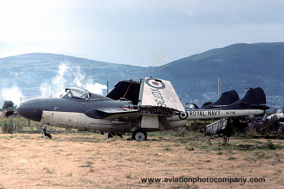 Royal Navy De Havilland Sea Venom FAW.22 XG736 at Sydenham (1976(
