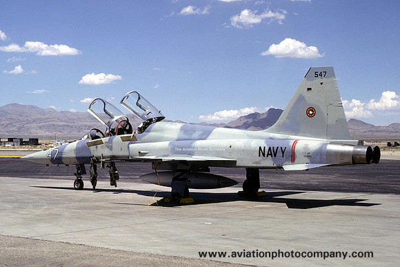 US Navy Top Gun Flight Northrop F-5F Tiger 160965/547 (1979)